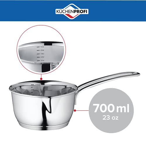 Küchenprofi Stainless Steel Saucepan with Clad Bottom, 23-Ounce,Silver - Image 2