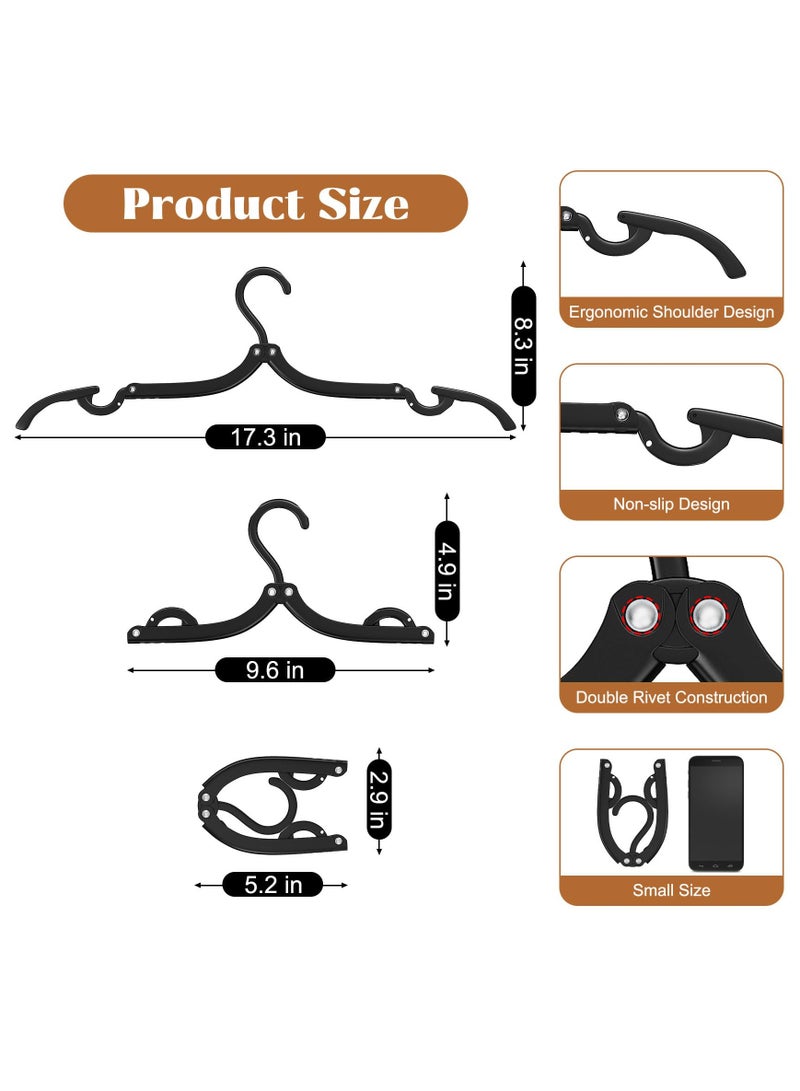 16 Pcs Portable Travel Hangers for Cruise Ship Essentials, Plastic Folding Foldable Hangers Clothes Drying Rack Travel Accessories for Suitcase, RV, Camping, Flying, Hotel - Image 2