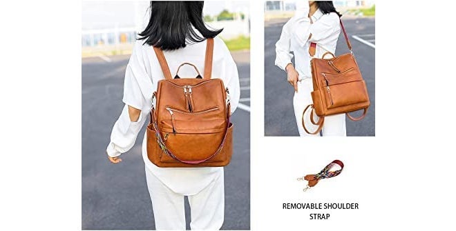 MUCHOVA Stylish Backpack for Women Basic Travel Bag for Stylish Women Lightweight College Backpack for Girls - Image 4