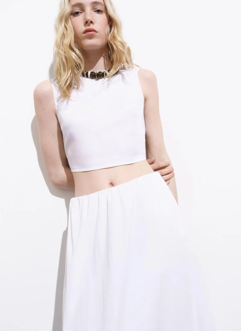 MANGO Crop top with bow on the back