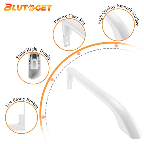 Blutoget 5304486359 5304506469 Refrigerator Door Handle Slope Right 1 Pack Fit for Frigidaire Refrigerator FFTR1814QW4A FFTR1821QW0 FFTR1821QW1 LFTR1814LWK- Replaces 5304504507 242059501 242059504 - Image 2