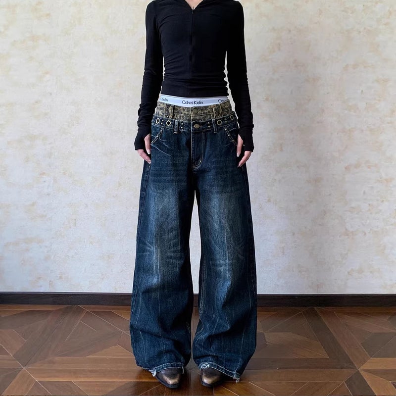 Unisex Casual Daily Denim Jeans - Image 1