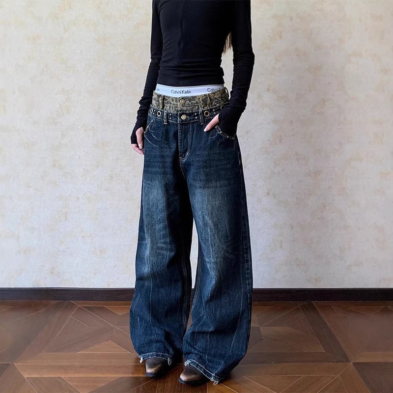 Unisex Casual Daily Denim Jeans - Image 2