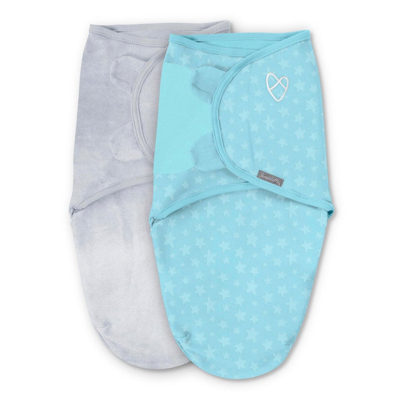 SwaddleMe by Ingenuity Original Swaddle Size SmallMedium For Ages 03 Months 714 Pounds Up to 26 Inches Long 2Pack Baby Swaddle Blanket Wrap