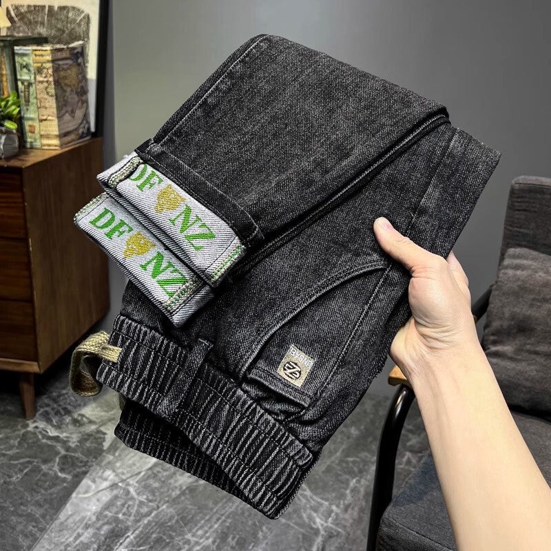 Unisex Classic Denim Jeans Loose Fit Daily Outdoor Wear - Image 1
