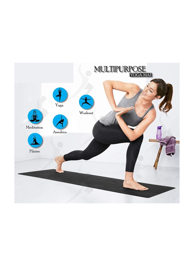 Spall Yoga Mat with Strap Included 6MM Thick Non Slip Fast Drying  Professional Waterproof Ideal for Fitness Home Gym Workouts Both Men and Women  - Image 2