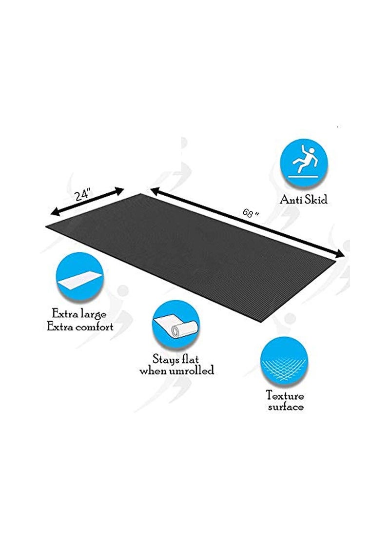 Spall Yoga Mat with Strap Included 6MM Thick Non Slip Fast Drying  Professional Waterproof Ideal for Fitness Home Gym Workouts Both Men and Women  - Image 5
