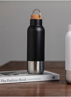 Hans Larsen AVERSA - Hans Larsen RCS Recycled Stainless Steel Insulated Water Bottle - Black  - Image 1