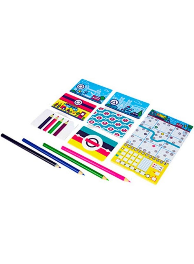 blue orange لعبة استراتيجية على الطاولة، لعبة ممتعة للكتابة والانعكاس لبناء مسارات القطارات، للأطفال والمراهقين والبالغين والعائلات والأزواج ولعب منفرد في ليالي الألعاب، 1-4 لاعبين، للأعمار 8 سنوات فما فوق، المحطة التالية لندن من ألعاب بلو أورانج - Image 2