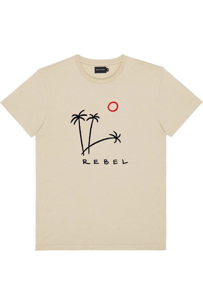 Bask in the Sun Rebel Sand T-Shirt 100% Organic Cotton