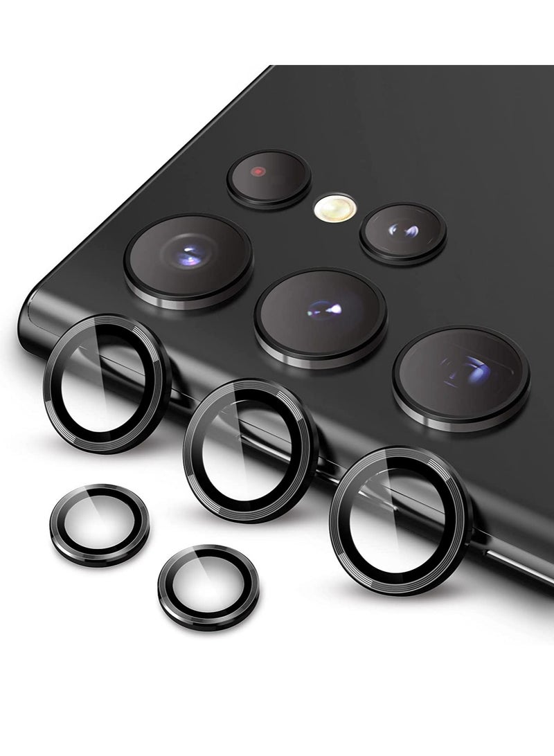 ELTRAZONE Camera Lens Protector for Samsung Galaxy S23 Ultra 5G 6.8-Inch, 9H Tempered Glass Metal Individual Ring Cover, Easy Installation Tray, HD Clear, Set of 5 - Image 1