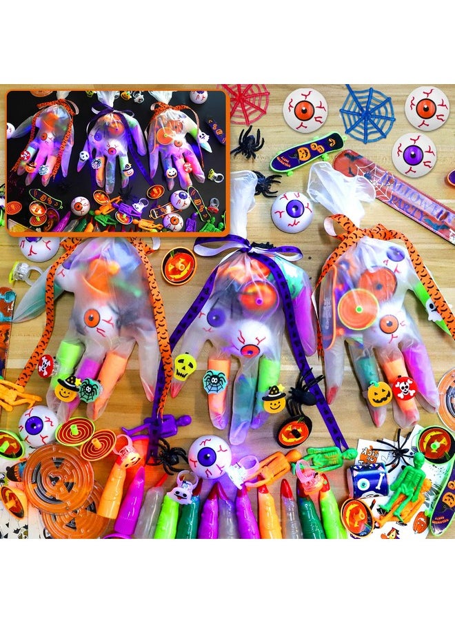 Bluegogo Halloween Party Favors For Kids, Halloween Party Gloves Stuffed Toys Bulk For School Classroom Prizes Non Candy Halloween Treat Boxes For Boys Girls Prizes Halloween Party Supplies  - Image 1