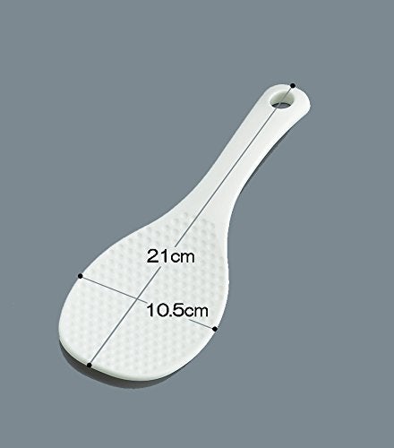 M.V. Trading Japanese Style Non Stick Plastic Rice Paddle with Holder - Image 3