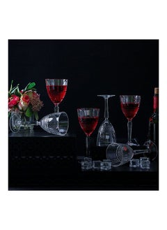 Rcr Brillante 6-Piece Crystal Glass Goblet Set - 29 Cl Crystal Cocktail Barware Cups Modern Houseware Drinking Glasses - White