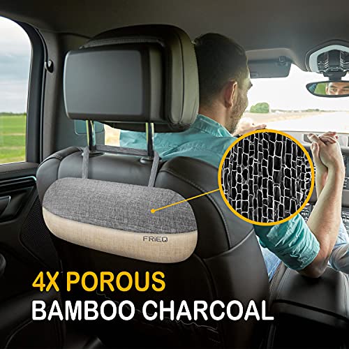FRiEQ Car Air Freshener, 100% Activated Bamboo Charcoal Air Purifying Bag | Lasts 365+ Days | Fragrance-Free Deodorizer - Absorb Smoke Smell and Bad Odors - Image 2