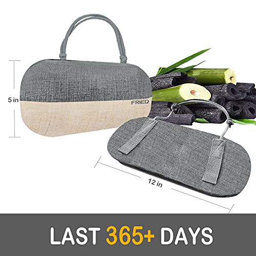 FRiEQ Car Air Freshener, 100% Activated Bamboo Charcoal Air Purifying Bag | Lasts 365+ Days | Fragrance-Free Deodorizer - Absorb Smoke Smell and Bad Odors - Image 4