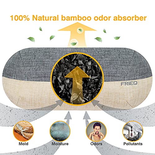 FRiEQ Car Air Freshener, 100% Activated Bamboo Charcoal Air Purifying Bag | Lasts 365+ Days | Fragrance-Free Deodorizer - Absorb Smoke Smell and Bad Odors - Image 3