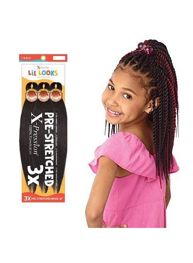 Outre Braids Outre Xpression Lil Looks 3X Pre Stretched Calming Braid 32 (5Pack 1B) - Image 2