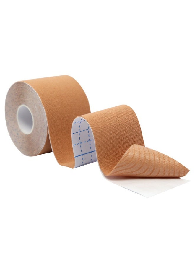 Generic Kinesiology Tape 1 Pcs - Sweatproof Kinesio Tapes with Strong Japanese Adhesion - Reduces Muscle Pain, Eases Joint Inflammation, Improves Blood Flow - 5cm x 5 Meters  - Image 1