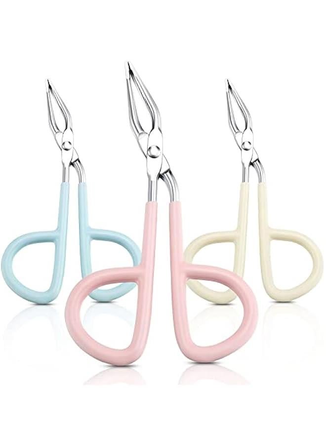 بي دبليو اس جاي ملقط للحواج والرموش م الستالس ستيل المزود مقض على شكل مقص  مجموعة أدوات يدوية للعاية الجسم وتشذي الحواج 3 قطع - Image 1