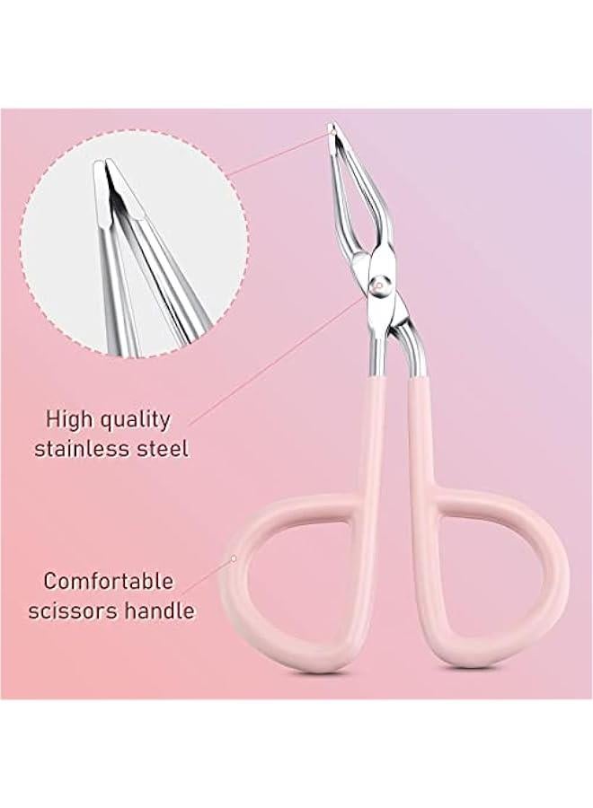 بي دبليو اس جاي ملقط للحواج والرموش م الستالس ستيل المزود مقض على شكل مقص  مجموعة أدوات يدوية للعاية الجسم وتشذي الحواج 3 قطع - Image 2