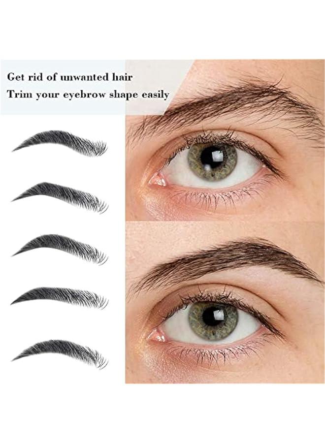 بي دبليو اس جاي ملقط للحواج والرموش م الستالس ستيل المزود مقض على شكل مقص  مجموعة أدوات يدوية للعاية الجسم وتشذي الحواج 3 قطع - Image 4