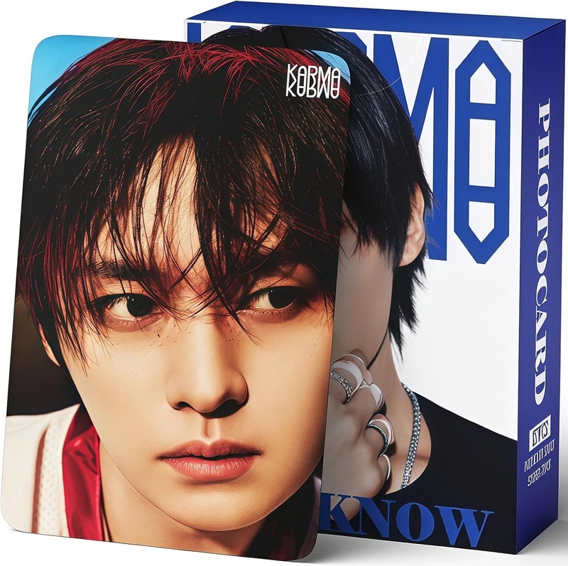 PYAJUU Stray Kids KARMA Photocards 127PCS KARMA Album Photo Card Set Stray Kids The 4th Album Merch 55 PCS Photocard and 72 PCS Stickers Gift for STAY Straykids 2025 Gift Set (LEEKNOW) - Image 1