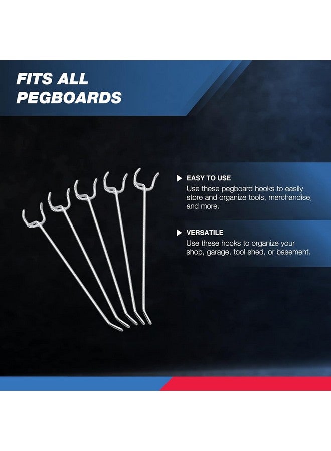 نيكو مجموعة تنظيم خطافات نيكو 53102A، 6 بوصات، 50 خطافًا، لتنظيم المرآب، مثالية للتعليق على الحائط والرفوف، وتخزين الأدوات، وتنظيم الحرف اليدوية - Image 3