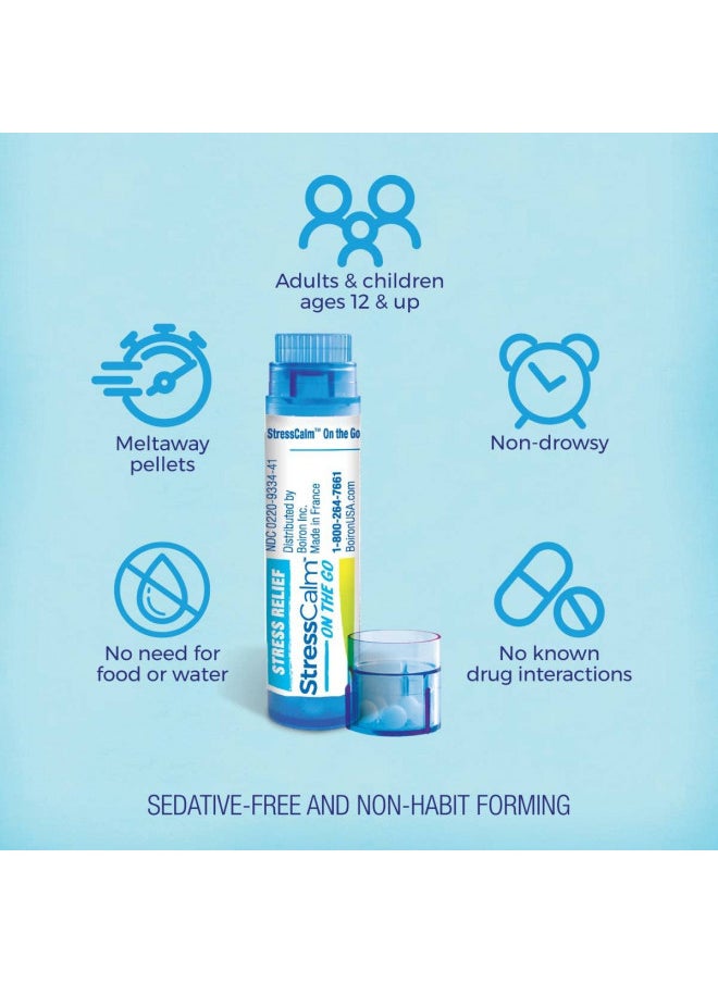 Boiron Boiron StressCalm On The Go for Relief of Stress, Anxiousness, Nervousness, Irritability, and Fatigue - 2 Count (160 Pellets)  - Image 3