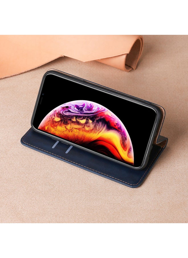 Generic - For Reno 4 Pro 5G Mobile Phone Leather Case OPPO R11S Flip Stand A94 5G Card Phone Case-Color:Business Brown-Applicable Model:OPPO Reno ACE/Realme X2 Pro - Image 1