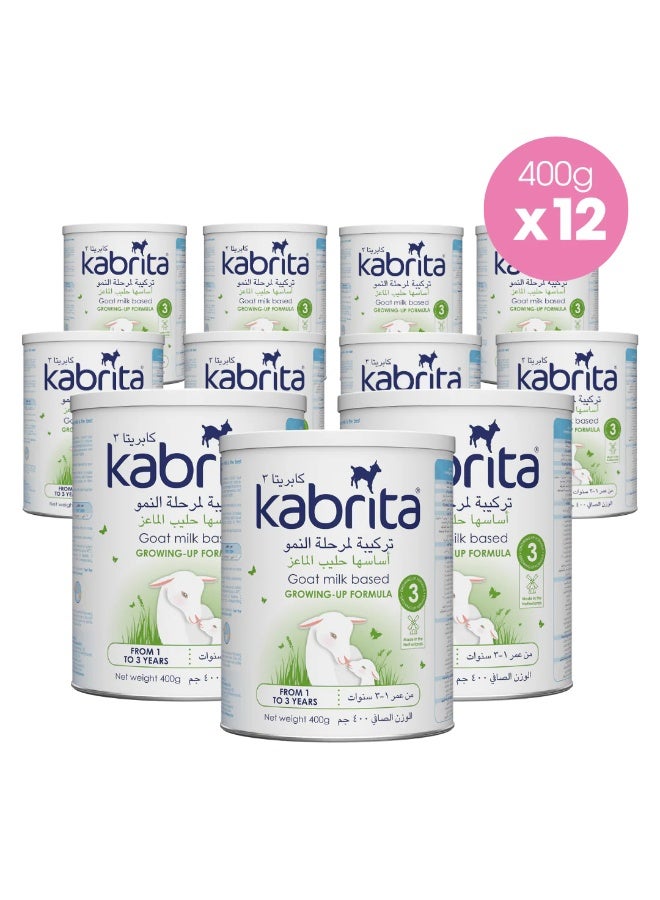 Kabrita 3 Goat Milk Toddler Formula, 400g (1-3 Years) Pack of 12 - Image 1