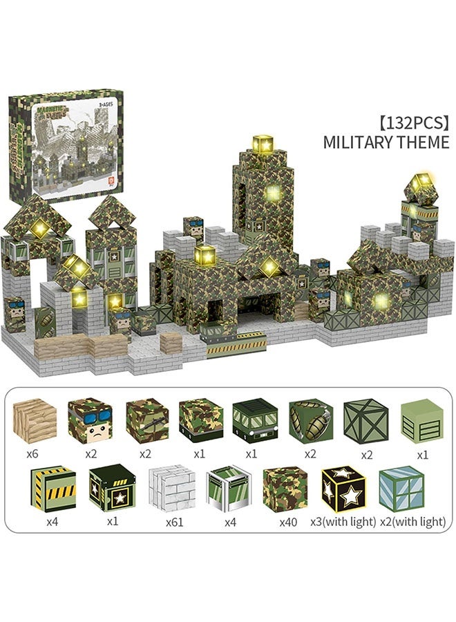 Beauenty 132PCS Magnetic Blocks for Boys & Girls Age 3-8, STEM Montessori Sensory Toys for Toddlers, Gifts for 3+ Years Old Kids, 2CM  Magnetic Building Cubes Must Haves Construction Toys - Image 4