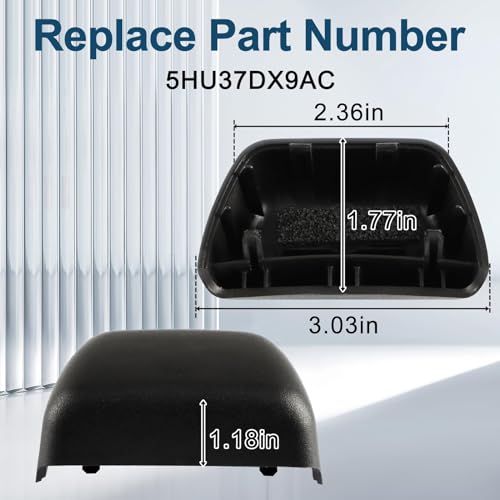 HIMARKLIF Row Rear Seat Belt Turning Loop Cover Compatible with Jeep Wrangler JK 2011-2018 Replace#：5HU37DX9AC - Image 5