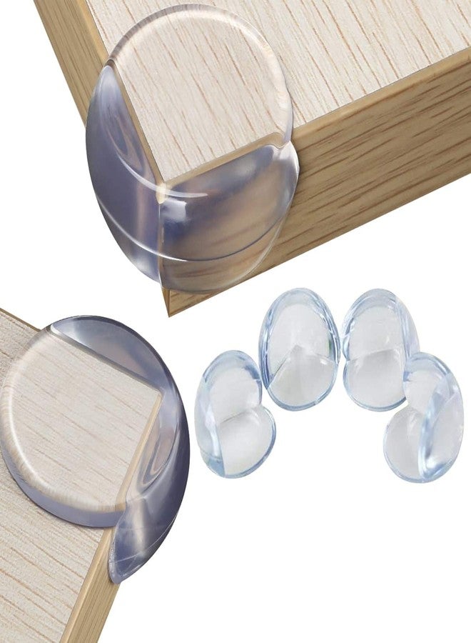 AARKRI SALES مبيعات AARKRI، 4 قطع من واقيات زوايا حواف الأمان للأطفال، بلاستيكية شفافة / حماية الطاولة للأطفال / حماية زاوية طاولة الزينة، واقي زاوية السرير للأطفال / حماية زاوية السرير / واقي زاوية صغير - Image 1