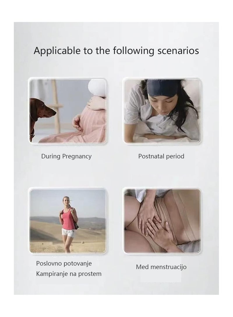 Disposable Cotton Briefs for Women, Lightweight Soft Breathable Underwear for Travel Hospital Outdoor Business Trips Menstruation Puerperium Pregnancy, 25 Pcs - L Size