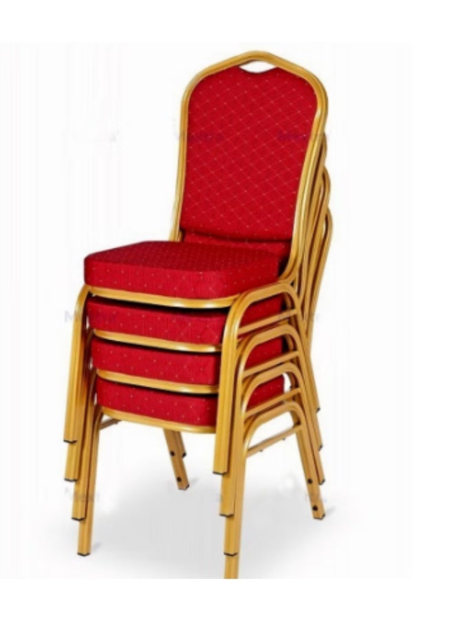 Dining chair set of 4 chairs, one chair with a memory foam seat and sturdy steel legs for the dining room/kitchen - Image 1
