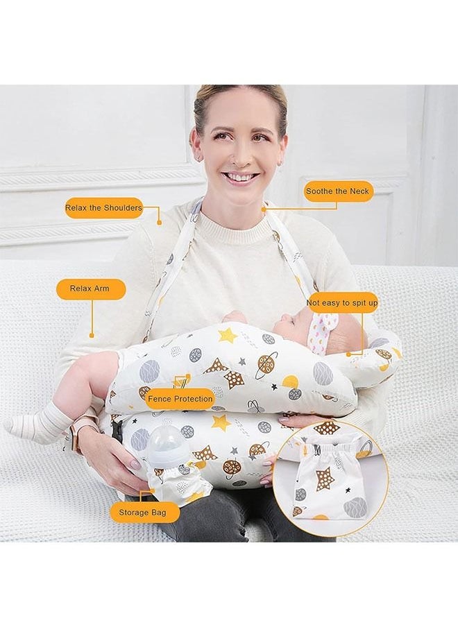 Beauenty Multipurpose Feeding Pillow Large Breastfeeding Pillows for Babies Feeding Pillow Baby Nursing Pillows Bed U-shape Pillow and Baby Lounger for Newborn  - Image 2