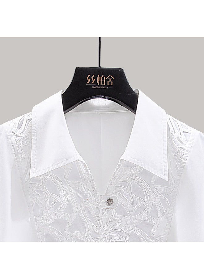 Cypress House 2025 Summer New Women's Casual Office Blouse - Loose Fit & Plus Size Available - Image 4