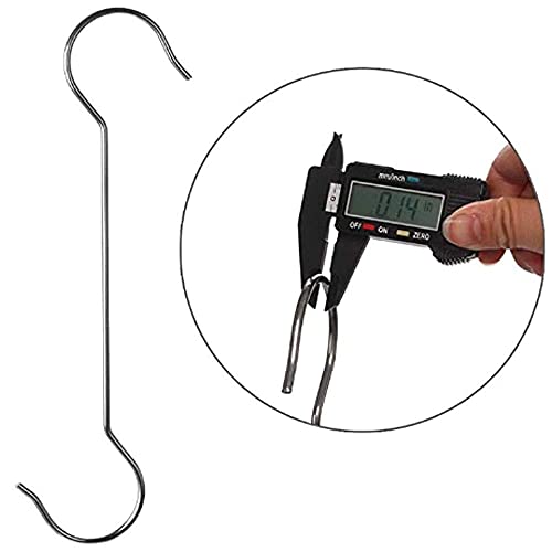 Lchkrep 6 Pack Extra Large Heavy Duty Long Outdoor Plant Hanging S Hooks - for Baskets, Bird Feeders, Wind Chimes, Garden Ornaments,Pergola,Closet,Flower Basket,Indoor Outdoor Uses (12 inch)… - Image 5