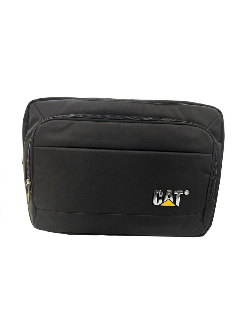 كات شنطة لابتوب CAT متعددة الاستخدامات 3 في 1 مقاس 15.6 بوصة، حقيبة ظهر وكتف ويد، لون أسود - Image 2