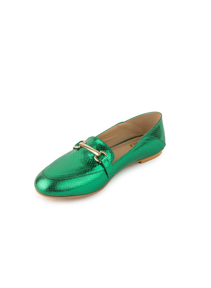 BOU Metallic Loafers - Image 3