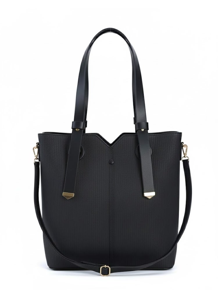 شنطة يد حريمي أنيقة متعددة الاستخدامات + شنطة داخلية – تصميم عملي عصري – خامة عالية الجودة – مناسبة للاستخدام اليومي - Image 2