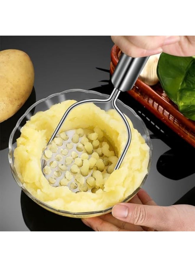 فاصولا هراسة بطاطس من ، قطعتان شديدة التحمل من الستانلس ستيل، هراسة خضروات للمطبخ، هراسة سلكية للبطاطس والافوكادو والفاصوليا والفواكه والخضروات - Image 5