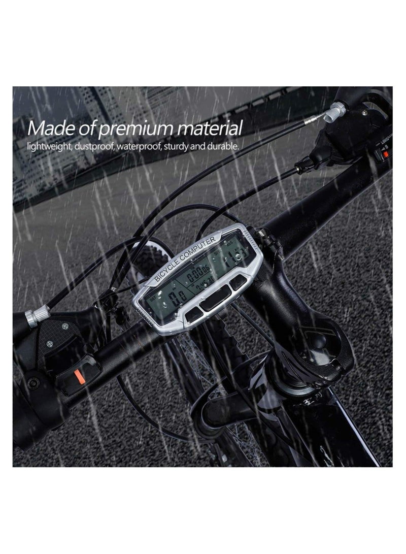Y&D Bike Computer, Outdoor Waterproof Wired Computer Odometer Cycling Riding Accessory with Lcd Display, Supports Intelligent Backlight, Lightweight, Dustproof, Waterproof, Energy Saving(1 Pack) - Image 4