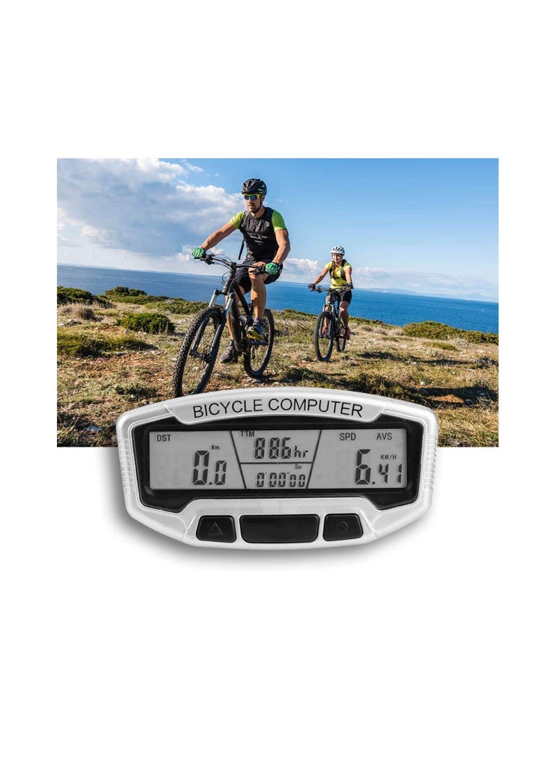 Y&D Bike Computer, Outdoor Waterproof Wired Computer Odometer Cycling Riding Accessory with Lcd Display, Supports Intelligent Backlight, Lightweight, Dustproof, Waterproof, Energy Saving(1 Pack) - Image 5