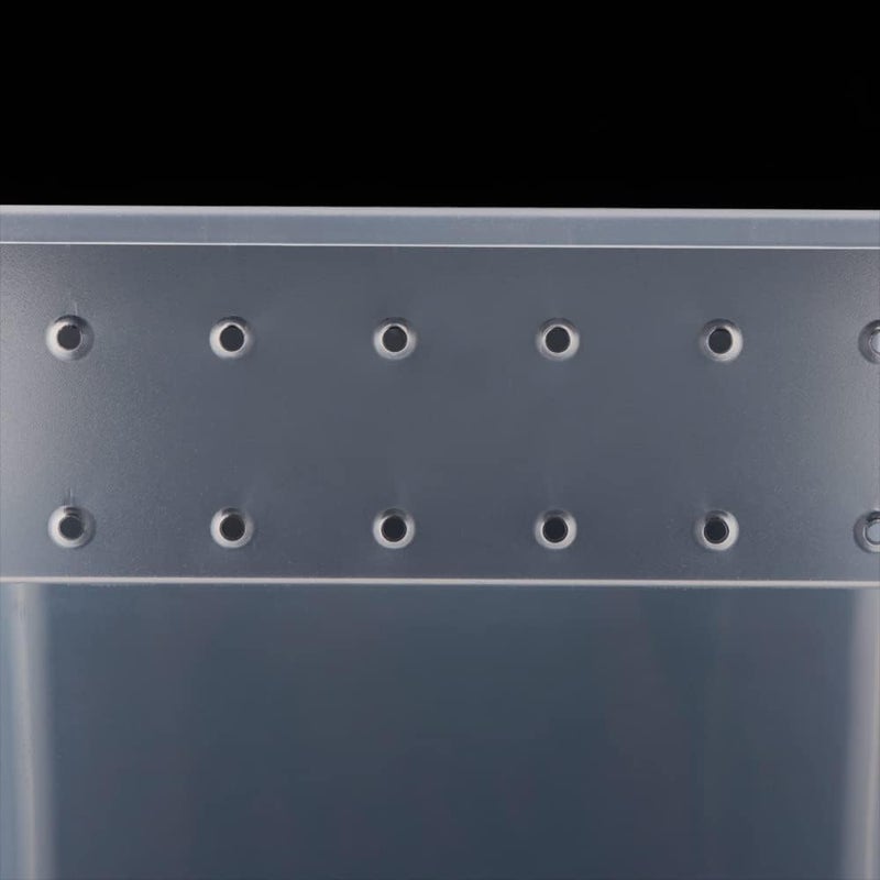 VTurboWay 10 Pack Reptile Feeding Box Plastic Transparent Breeding Box for Bearded Dragon Lizard Spider Snake Tree Frog Reptlies Turtle (2 Pcs Large Size and 8 Pcs Small Size) - Image 5