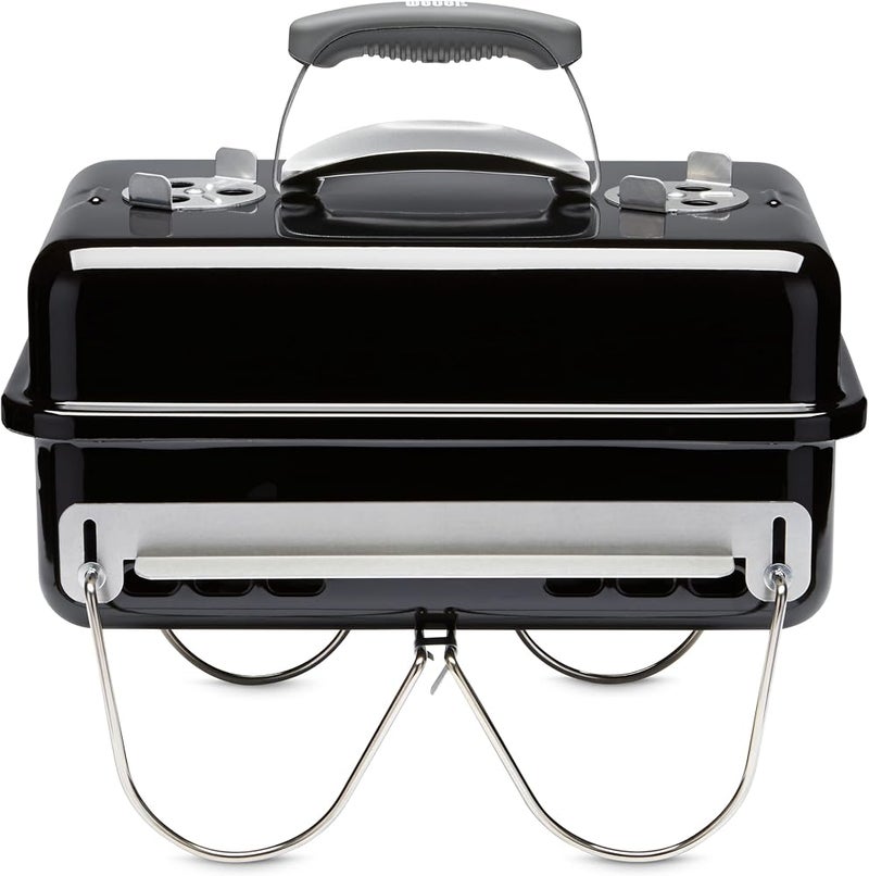 WEBER - Go-Anywhere Barbecue, portable charcoal grill, Porcelain-enameled base and lid, 36.9cm Height x 53.4cm Width x 31cm Depth - Image 2