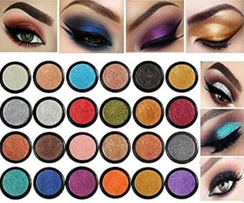 Phoera AQUAPURITY PHOERA Cream to Powder Waterproof Glitter Metallic Eyeshadow Palette Long Lasting Shimmer High Pigment Sparkly Eye Shadow Cosmetic Makeup 127 Nakhi - Image 4