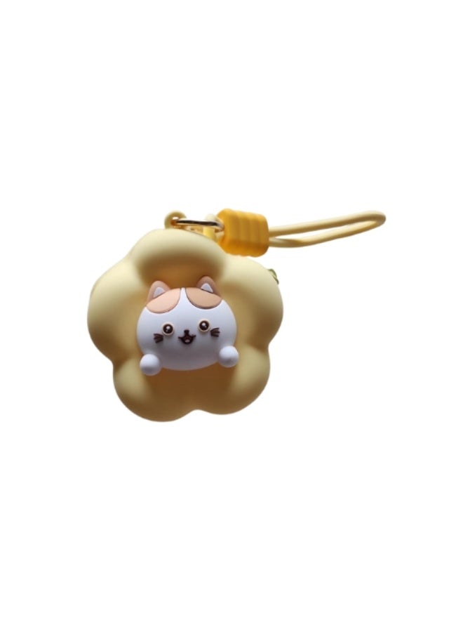 Moon Berry Cute Cartoon Silicone Water Coin Pouch with Keychain Strap - Image 3