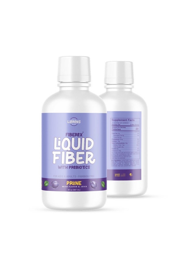 Llorens Pharmaceutical LLORENS PHARMACEUTICAL Liquid Fiber 15 Grams Soluble Fiber, No Sugar, Regularity and Soft Stools - Prune Flavor - 30 FL oz  - Image 3